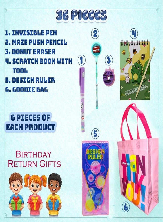 Asera مجموعة هدايا عيد ميلاد أسيرا للأطفال - لحفلة عيد ميلاد مميزة للأطفال (36 قطعة) - Image 2